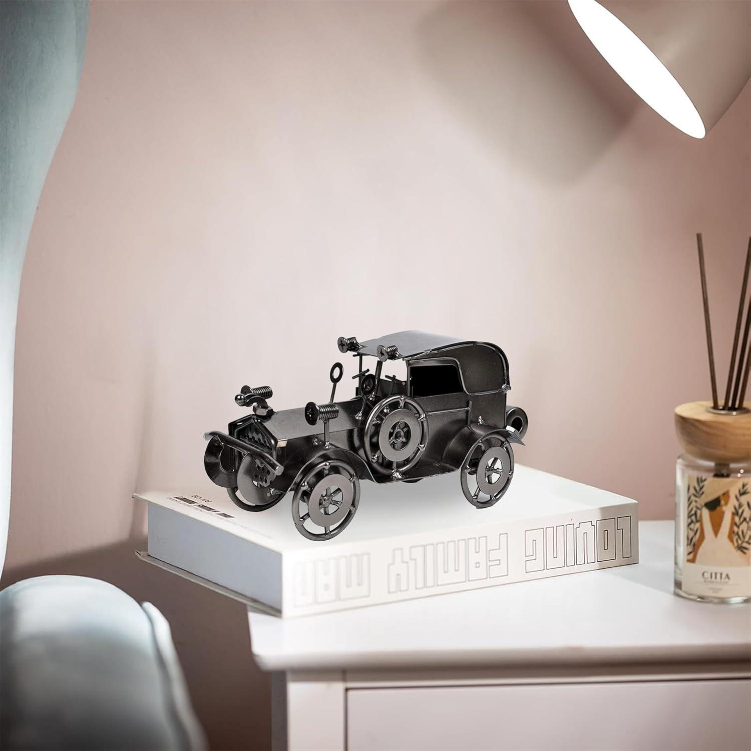 

Винтажный металлический декор для машины Железная скульптура машины Декор для стола Искусство Подарок Винтажный декор для дома и офиса День рождения для друга Папы Сына Мужчин и женщин