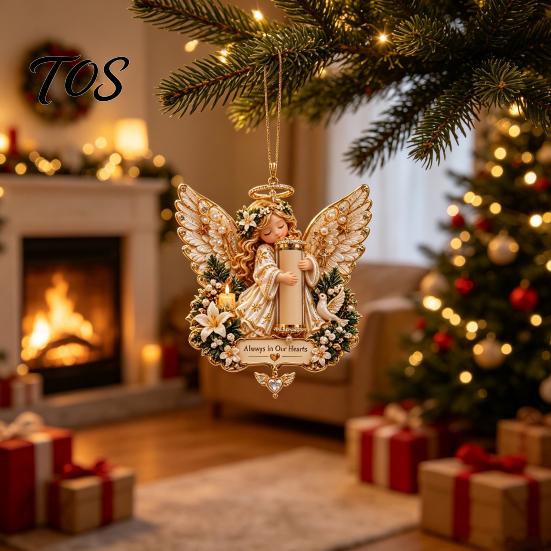 Weihnachtsbaum-Hänge-Geldhalter Engel-Schmuckstück, Acryl-Geldanhänger für festliches Geschenk Weihnachtsdekoration, Saisonales Andenken-Behälter Geschenke