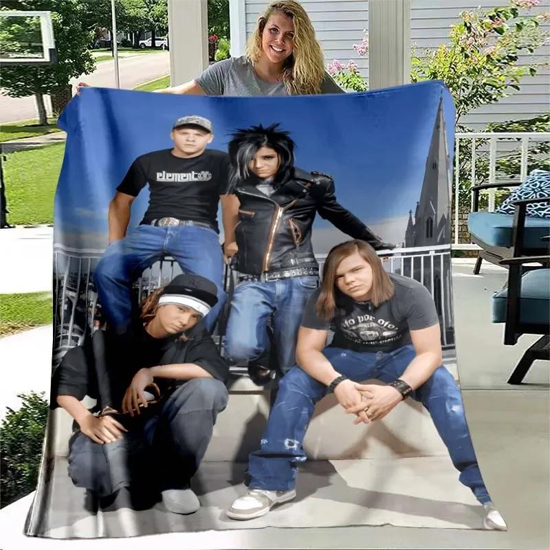 3D Tokio Hotel band printed blanket Kids Warm blanket Flannel Soft Cozy Blankets Sofa Bed Blanket Travel Blankets Birthday Gift