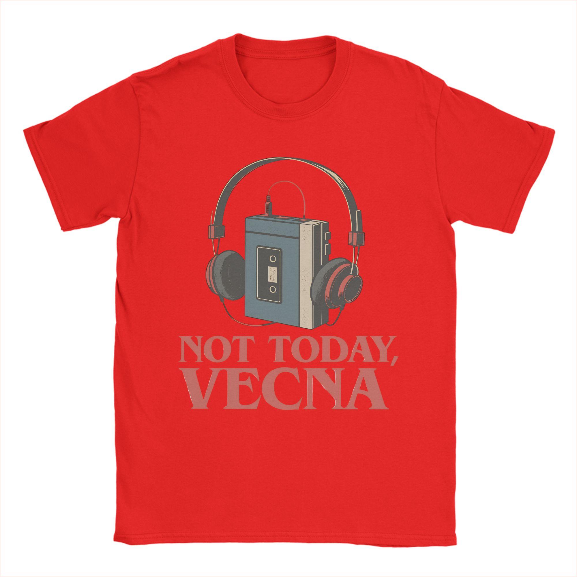 Not Today Vecna Cotton T Shirt For Unisex Beach Y2K Casual TShirts Crew Neck Novelty Tees Oversized Dropshipping Clothes S
