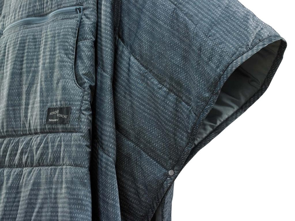 THERMAREST Outdoor Camping Hooded Blanket Honcho Poncho Blue Woven 200 x 142 cm Japanese 30254 [Genuine Product]