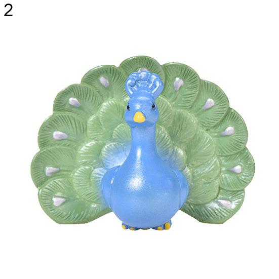 Simulation Pfau Mikro Ornamente Harz Landschaft DIY Bonsai Tier Handwerk