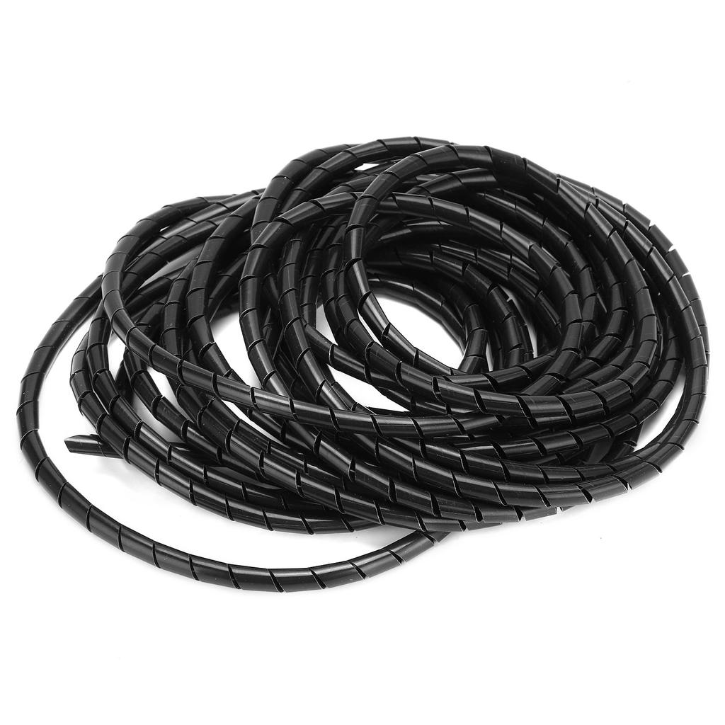 Buy Spiral Wire Wrap Cord Flexible Cable Organizer Management Black 8mm