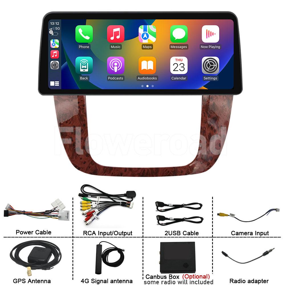 AABHG1 12.3 Inch Android 15 For GMC Yukon Chevrolet Tahoe Silverado 2007 - 2013 Car Radio Multimedia Player GPS Head Unit Auto StereoBT