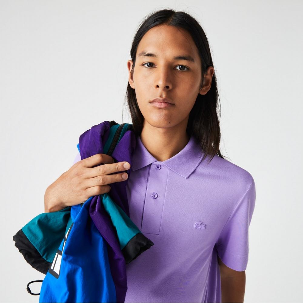 

LACOSTE Мужская рубашка поло из дышащего хлопка пике PH836152N GFU