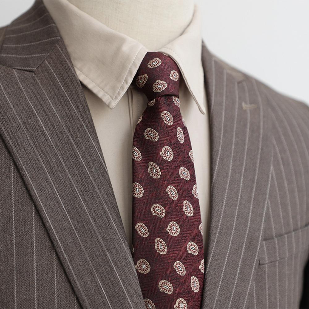8CM Floral Neck Ties Adjustable Wedding Necktie Men Casual Business Formal Tie Party
