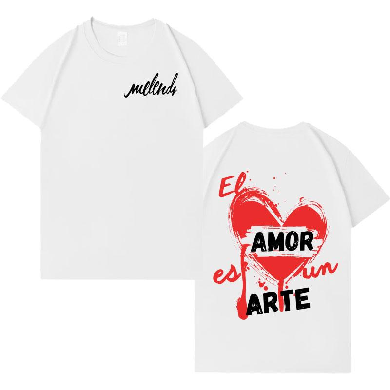 Singer Melendi Tour 2025 Trendy Graphics Tshrit Mens Womens Pop Oversized Tops Hiphop Aesthetic Casual Cozy Tshrits Streetwear