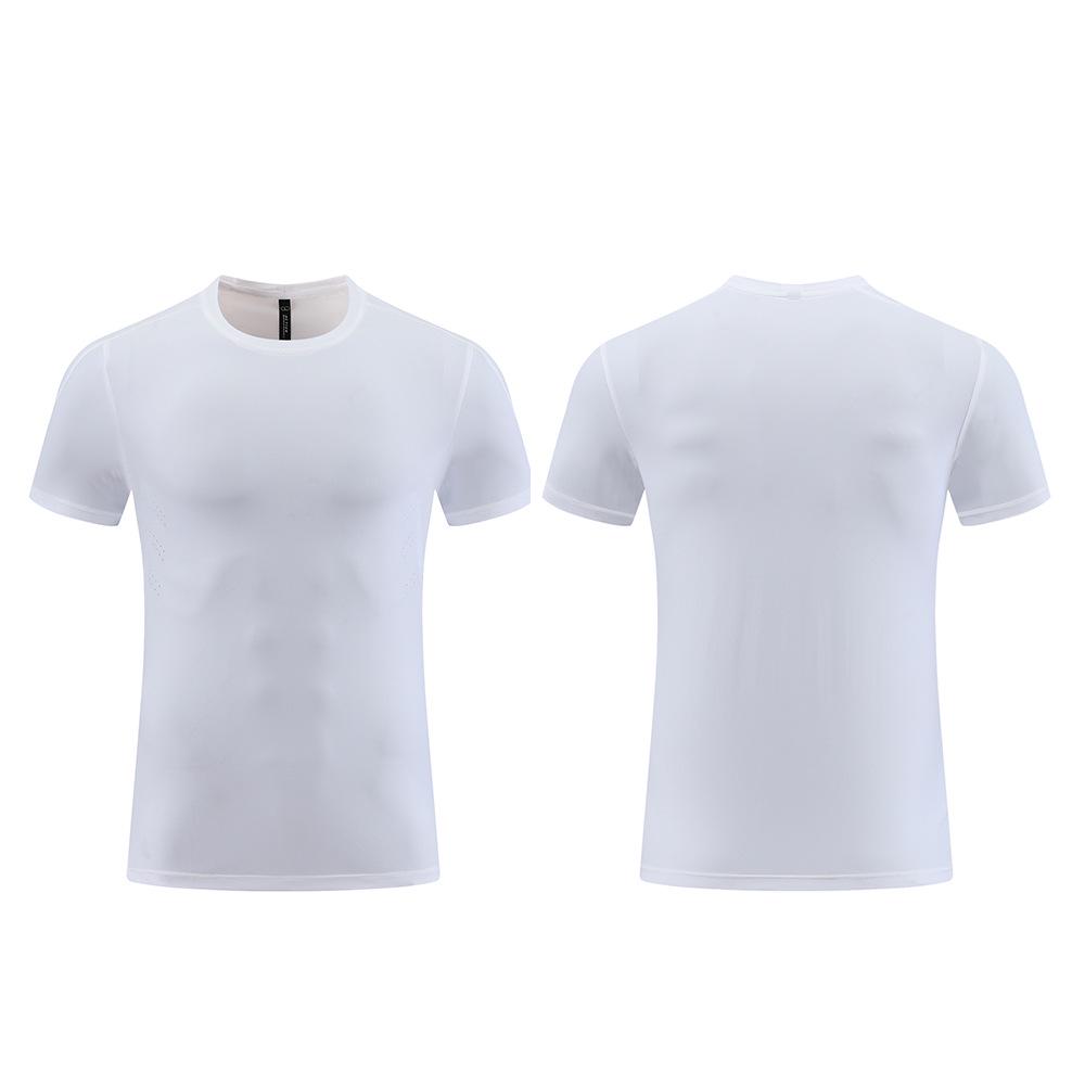 Men's Quick-Dry Ice Silk Stretch T-Shirt: Round Neck, Breathable, Short Sleeve, Sun-Protective, Summer Fitness Running Top.