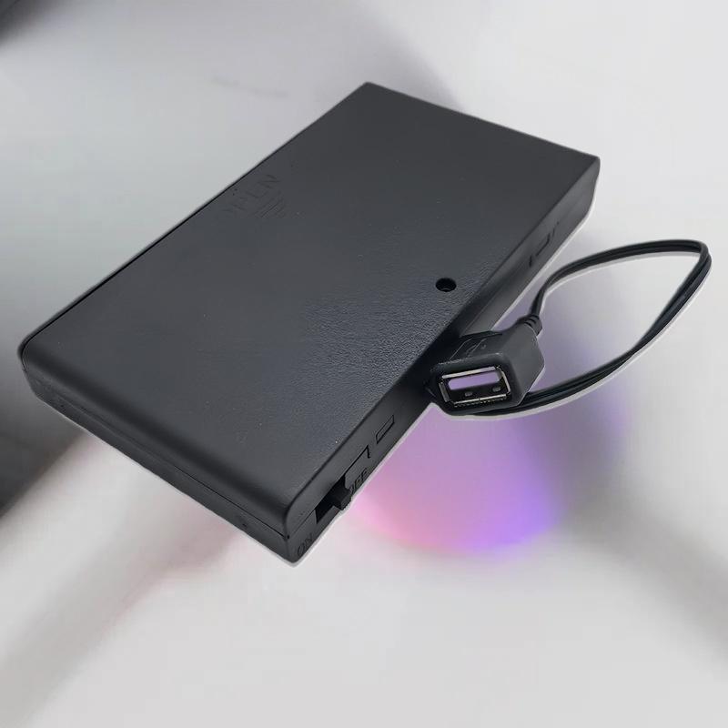 1Pcs Usb Mini Power Supply Battery Box With Cover And Switch 8 X Aa Usb Battery Box For 12V Led Strip Lights