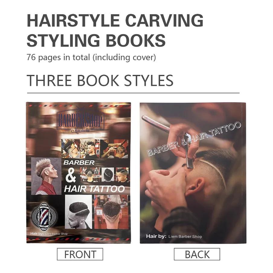 Barbershop Men's Hairstle Magazine Atlas Salon Fashion Pro Barber Book Stylist Design Illustration Album Barbershop Styling Book