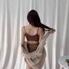 Tops for Woman Knitted Sexy Crop Tops Halter Tank Top Women Built In Bra Camis Sleeveless Strap Vest Underwear Sports Bra Ladies