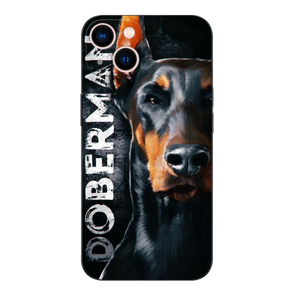 Black Tpu Case For Xiaomi Mi 11i 5G Redmi Note 11 11S Pro PLUS 4G 5G Cover Doberman