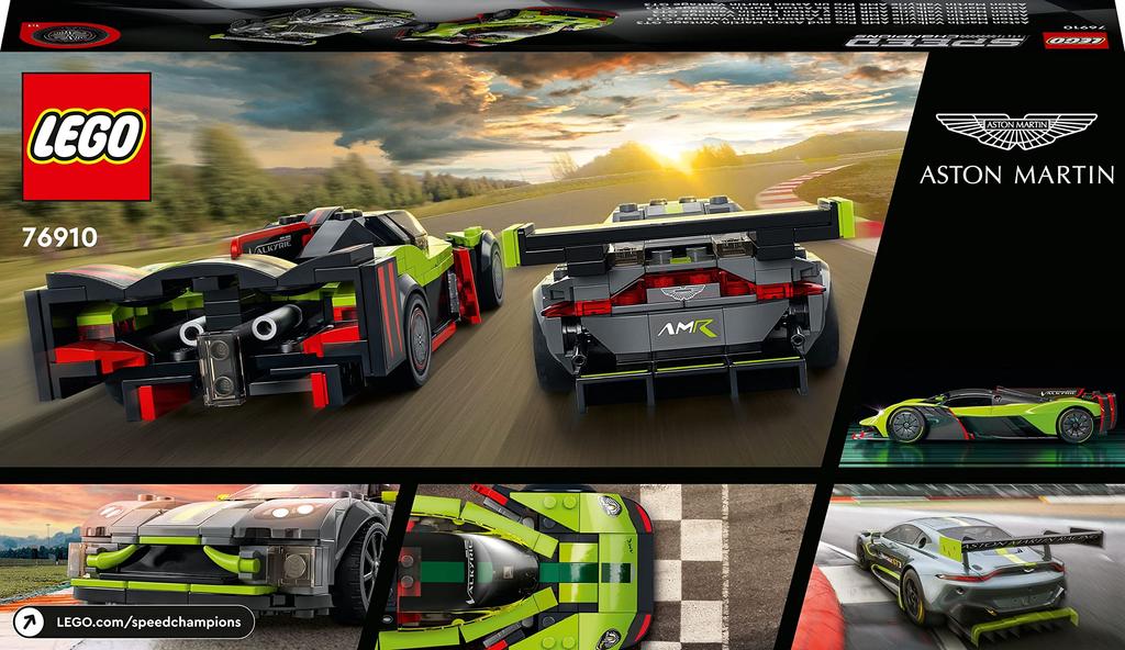 LEGO Speed Champion Aston Martin Valkyrie AMR Pro Aston Martin Vantage GT3 76910 Dárková stavebnice Auto Auto Chlapci 9 let a více &