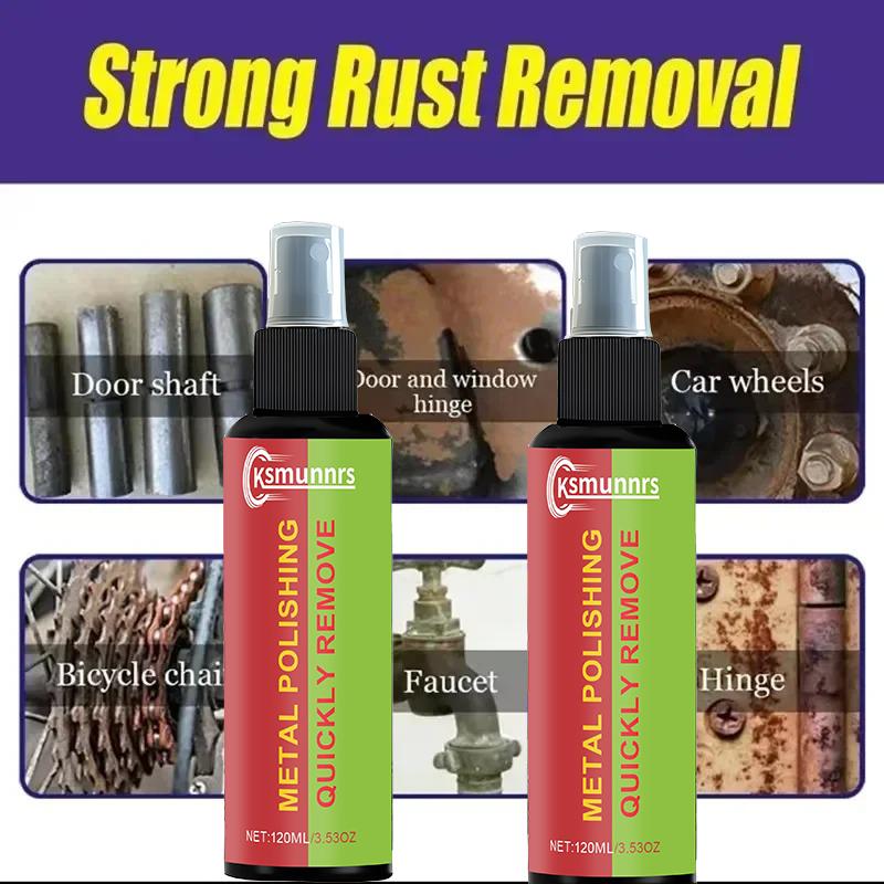 Rongnian Universal Rust Removal Spray, Iron Out Rust Converter Spray, Metal Rust Remover, for Automobile Parts, Tires, Rims