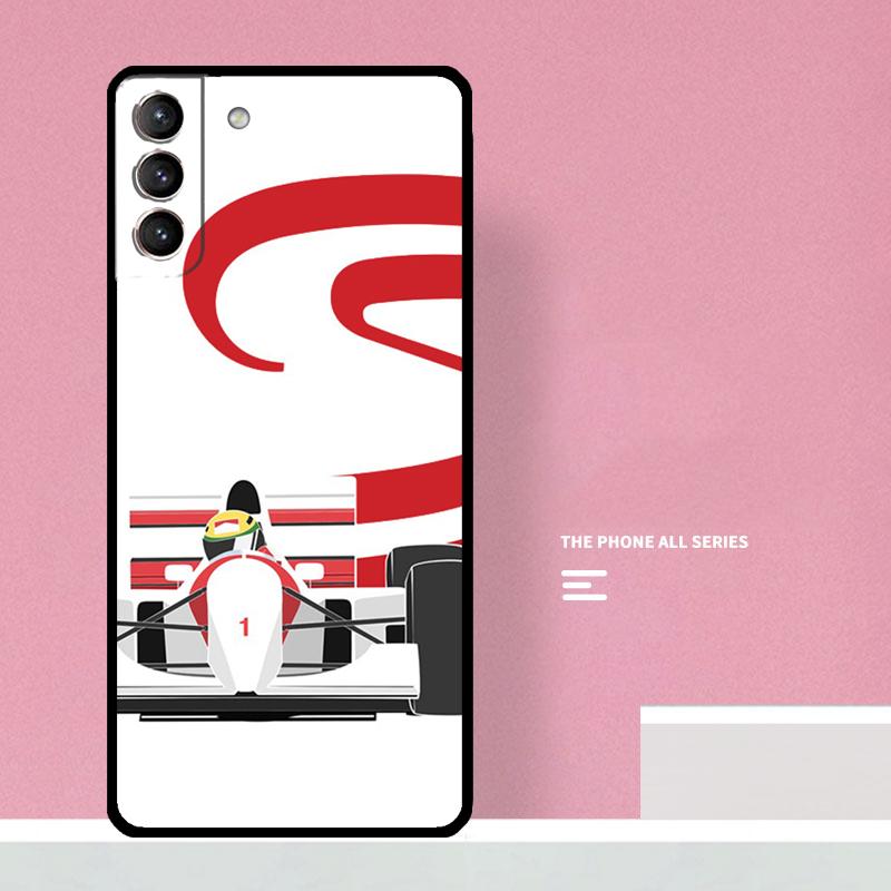 Custodia da Corsa Ayrton Senna Per Samsung Galaxy S22 S23 Ultra S20 S21 FE Note 10 Plus S8 S9 S10 Note20 Ultra Cover