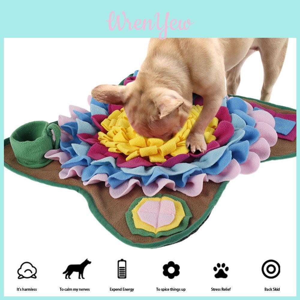 Tappetino olfattivo per cani, gioco puzzle foraggiamento, alimentatore, tappetino interattivo per allenamento del naso