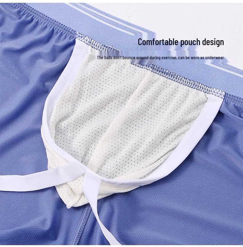 Pánské letní ledové hedvábné síťované A-střihové spánkové slipy - Prodyšné a sexy