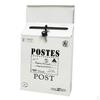 Europe Style Creative Galvanized Wall-Mount -white_Big Letters, 30x23x6cm