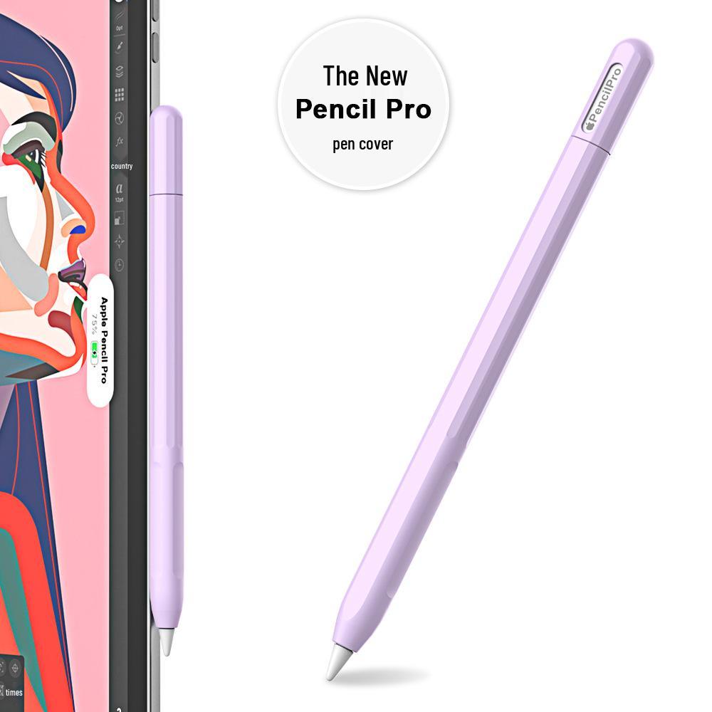 Apple Pencil Pro 4th Gen Silicone Protective Cover - Full Wrap, Color Block Design