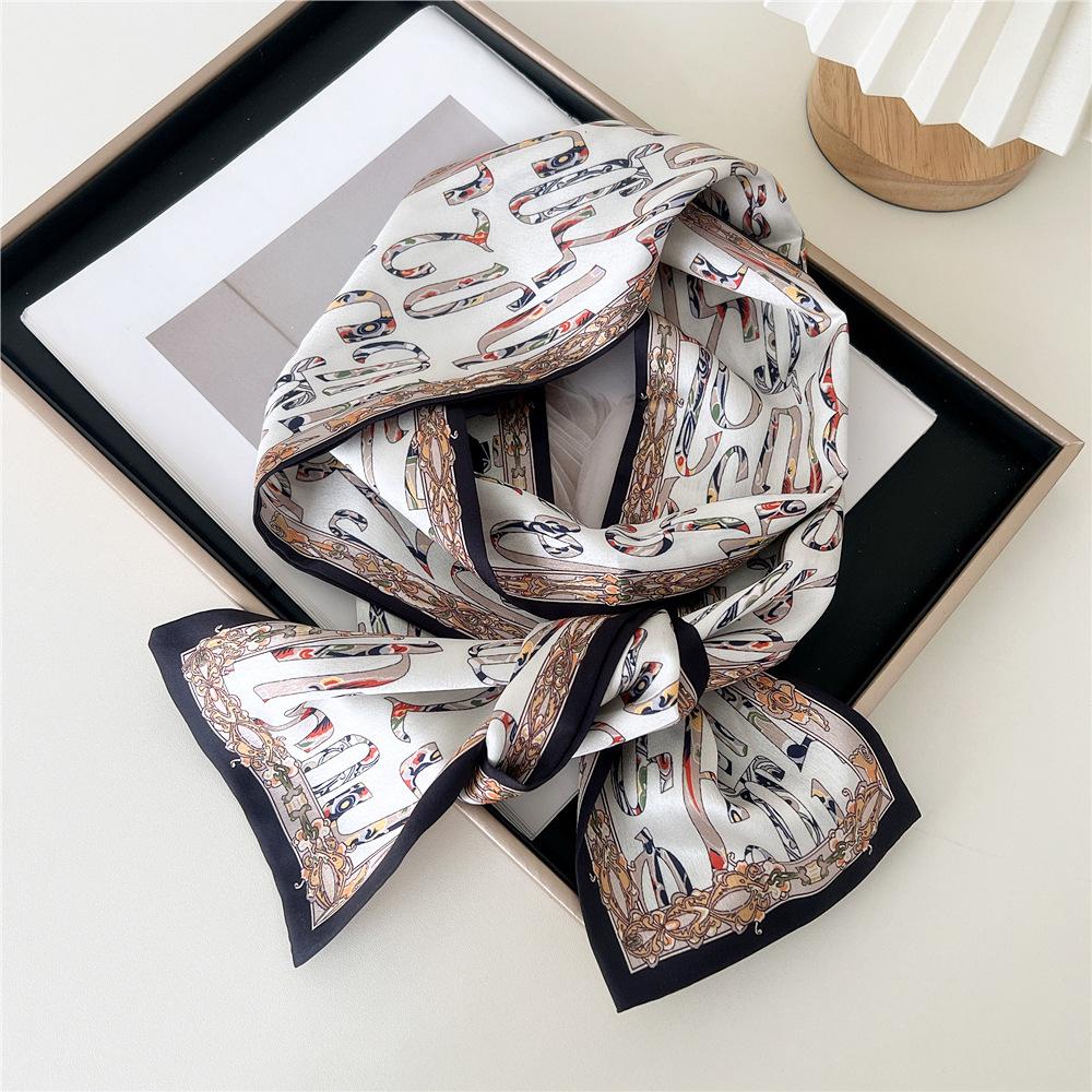 Pingjiao New Style Spring And Autumn Professional Decoration Versatile Small Silk Scarf Women'S Scarf Narrow Long Hair Strap Tie Bag Belt