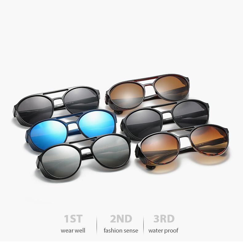 Gafas de sol Steampunk para mujer y hombre, gafas vintage, gafas redondas, gafas de sol de moda retro Steampunk.