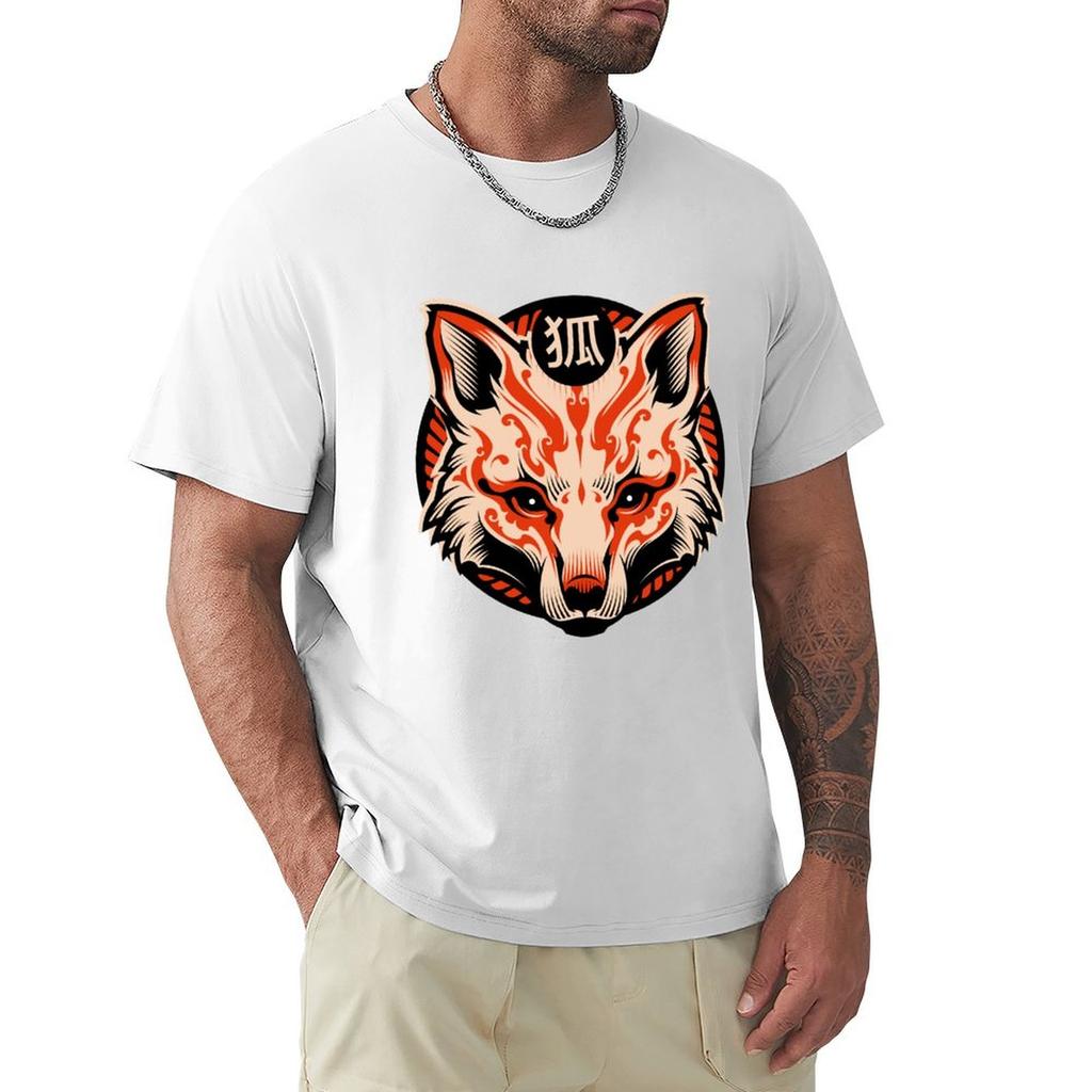 Kitsune Fox Japan Animal Series TShirt rapper graphic tees graphic t shirt vintage affliction shirts black tshirts for men