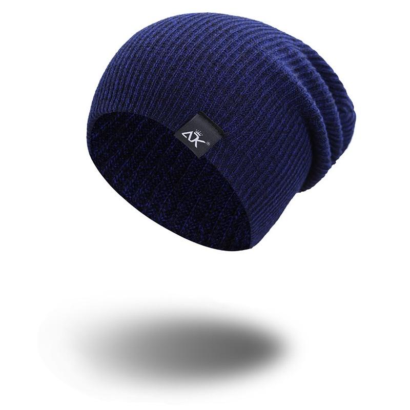 Unisex Women Men Camping Hat Winter Beanie Baggy Warm Wool Ski Cap Line Fleece