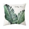 New Tropical Plant Cushion Peach Skin Pillow Nordic Fresh Living Room Sofa Pillow Cover