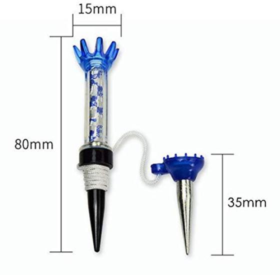 TSUCIA Golftees mit magnetischen Tees Langes Golf-Tee Golf-Set aus 4 Teilen - Tees, Halter, Anti-Verlust, Zubehör,
