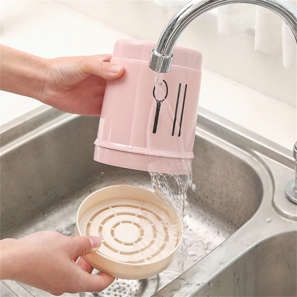 Tableware StorageChopsticks Cage Holder Multifunctional Knives Spoon Cutlery Drain Containers Organizer Kitchen Tool