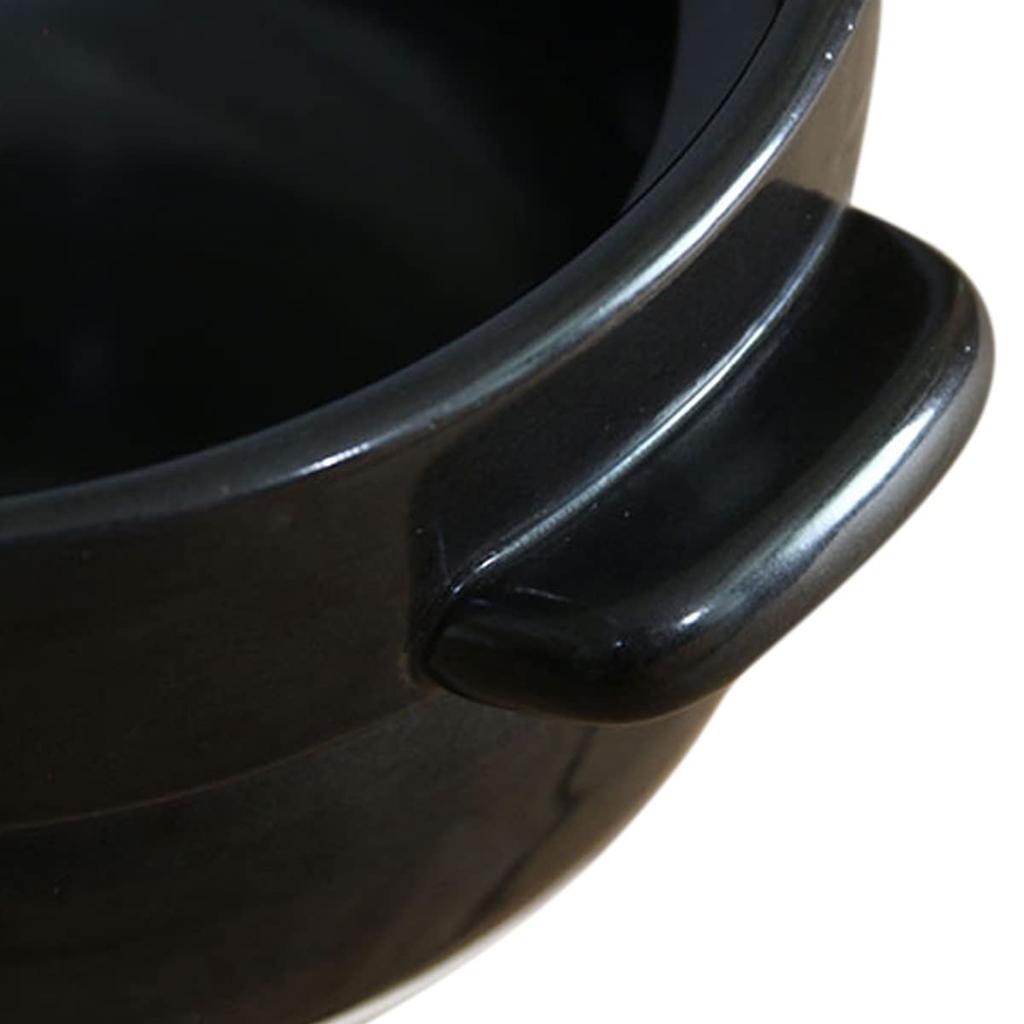 Kamoshika Tool Shop Rice Pot, 3-cup, Black