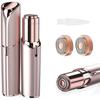 2025 Latest Model  Women's Facial Hair Remover Battery Powered with 2 Replacement Heads, Women's Facial Shaver for Peach Fuzz Upper Lip, Chin, Wom