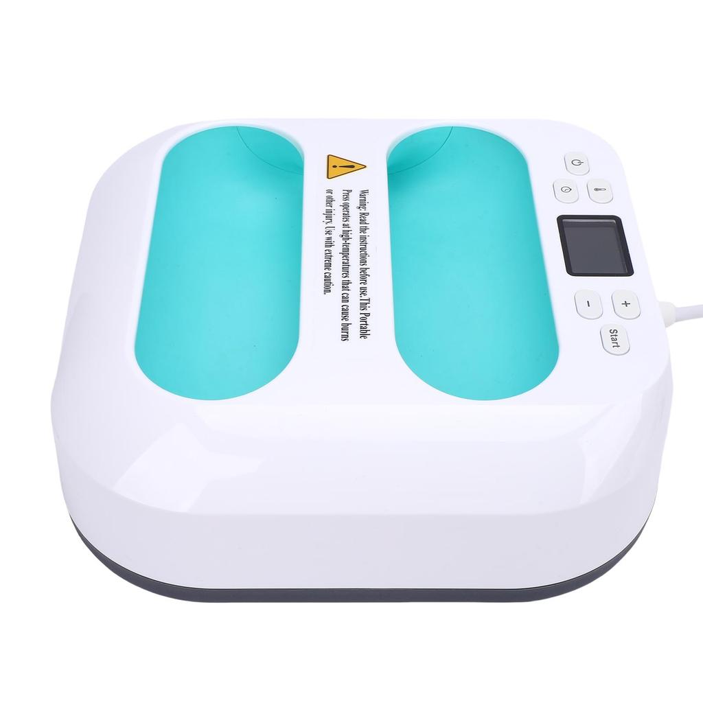 Handheld Heat Press Small Heat Transfer Machine for T Shirts Handbags Pillows Adjustable Time and Temperature EU Plug