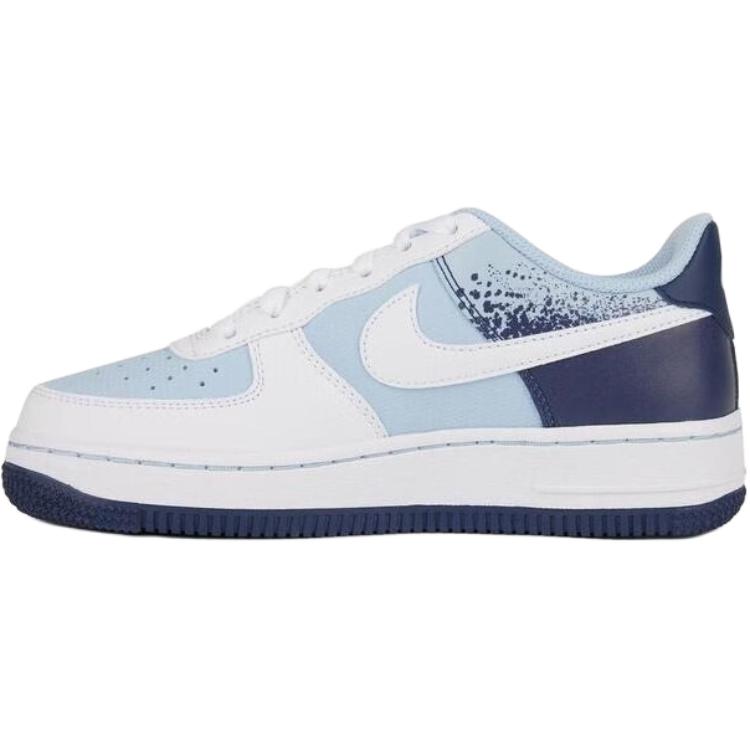 Nike Air Force 1 Low GS Light Armory Blue Kids Sneakers Midnight-Navy White IB7686-400