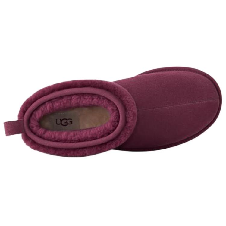 UGG Classic Ultra Mini Suede Warm Versatile Slip-On Snow Boots Women Boots Crimson 1174518-BTMG