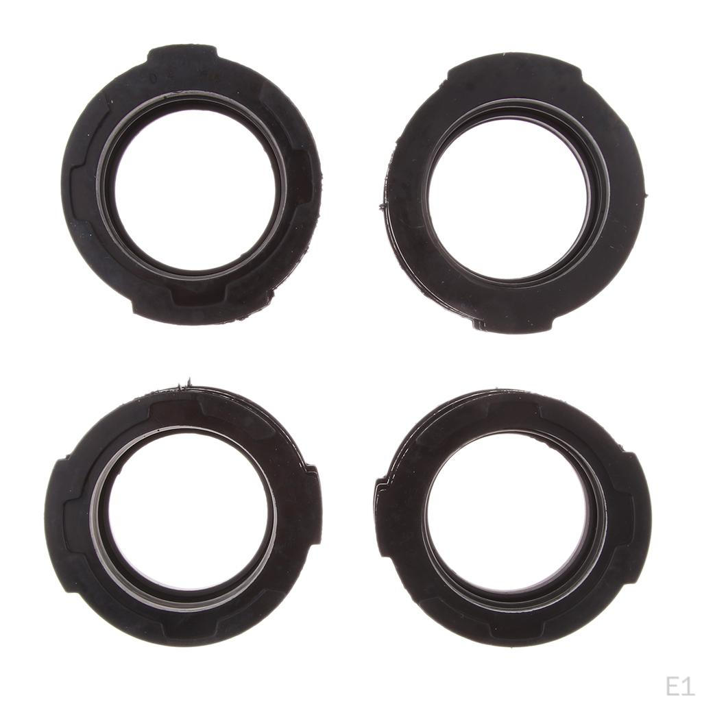 4 Piece Motorcycle Rubber Carburetor Intake Interface Adapter for