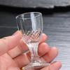 Small glass cup set suitable for Scotch whiskey, bourbon, tequila, brandy, vodka, and Christmas-themed outdoor swimming pools, beach trips, camping,