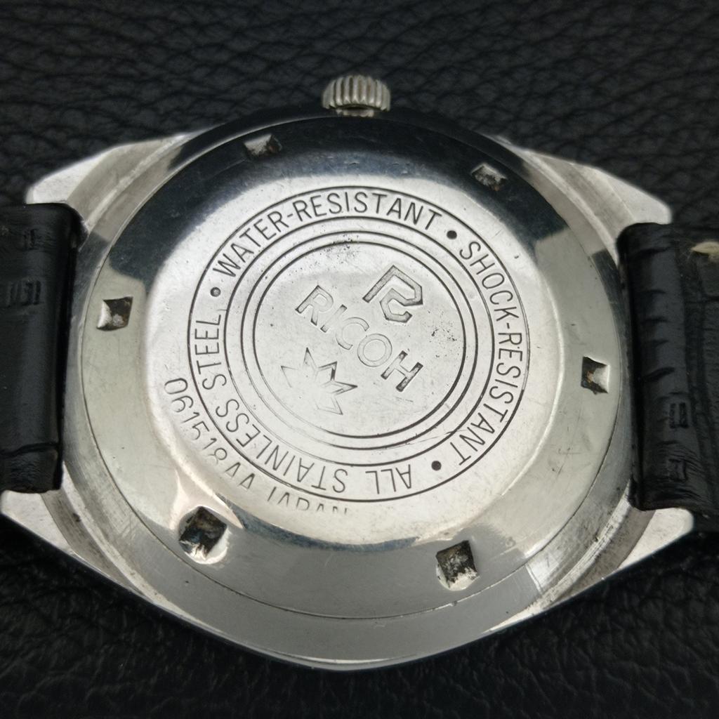 VINTAGE RICOH R31 AUTOMATIC JAPAN MENS WHITE COLOR DIAL WATCH A709393-1