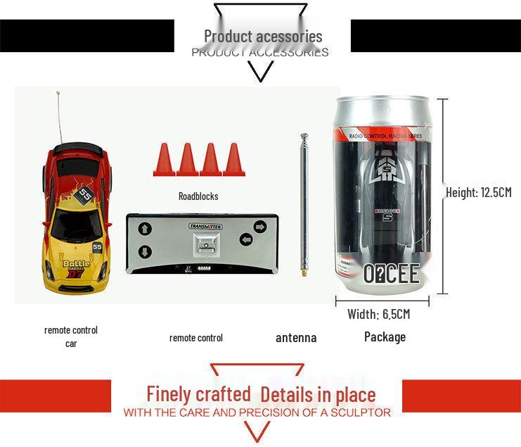 2010B Amazing Mini Cola Can Remote Control Car with Automatic Charging