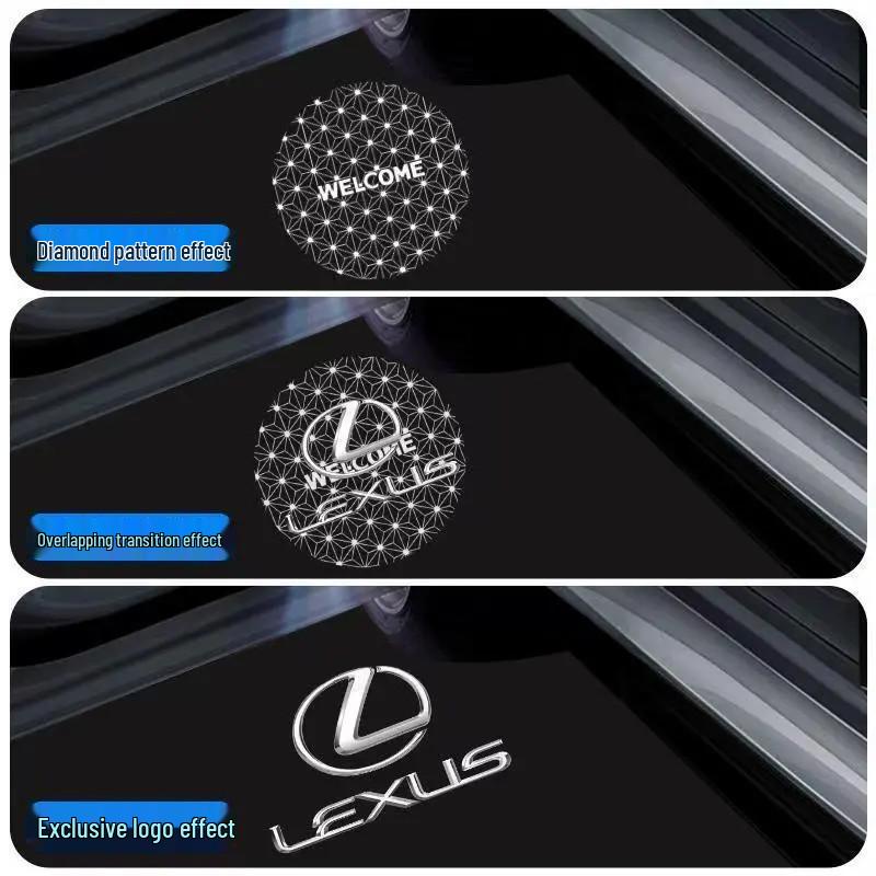 Compatible Lexus Door Welcome Lights for ES200 RX300 ES300: HUXISLS Projection Retrofit