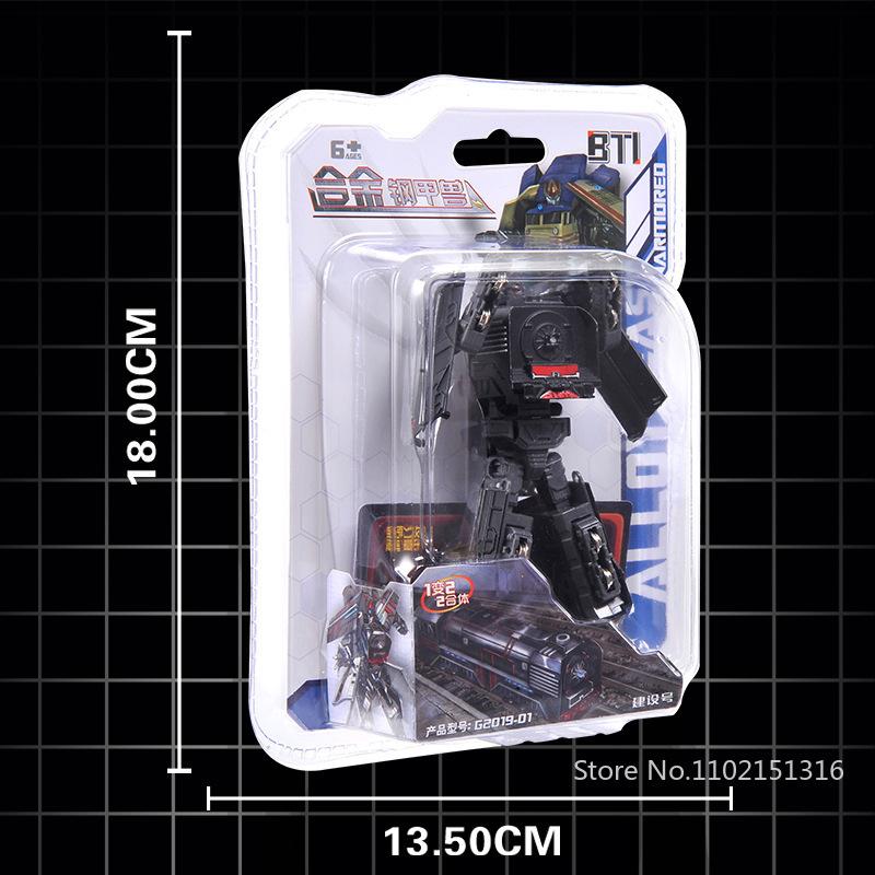 2 in 1 Deformation Robot Train Bulldozer Excavator Transformation Robot Toy Model Toys Movable Engineering Vehicle Robot