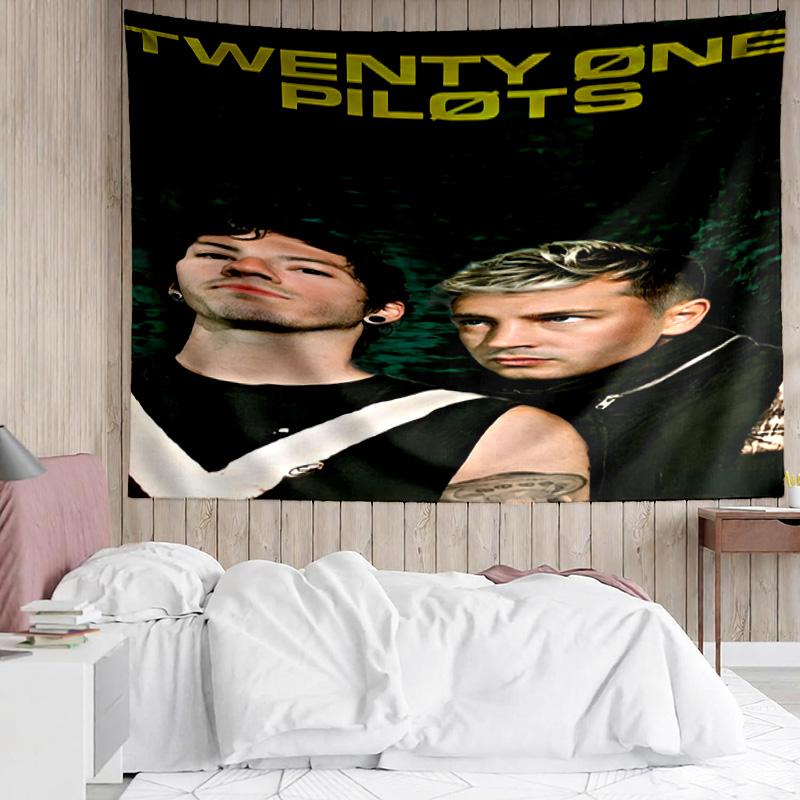 1PC Twenty One Pilots Music Evolution Quick-Dry Tapestry, Unique Design Tapestry, Suitable for Bedroom,Livingroom,Playroom,Heartwarming Holiday Gift