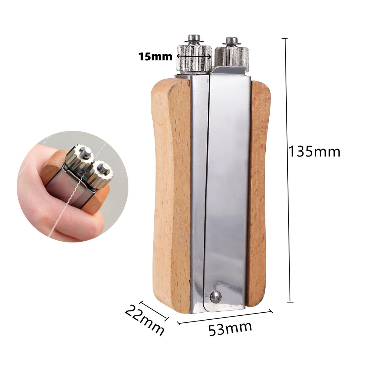 1Pc Stainless Steel Honeycomb Wire Tensioner Wooden Handle Nest Frame Wire Tensioner Frame Beehive Nest Plier Straightening Wire