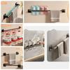 Wall Mounted Towel Rack Bathroom Storage Rack No Drilling Bathroom Horizontal Bar Towel Rack Kitchen Bathroom Accessories