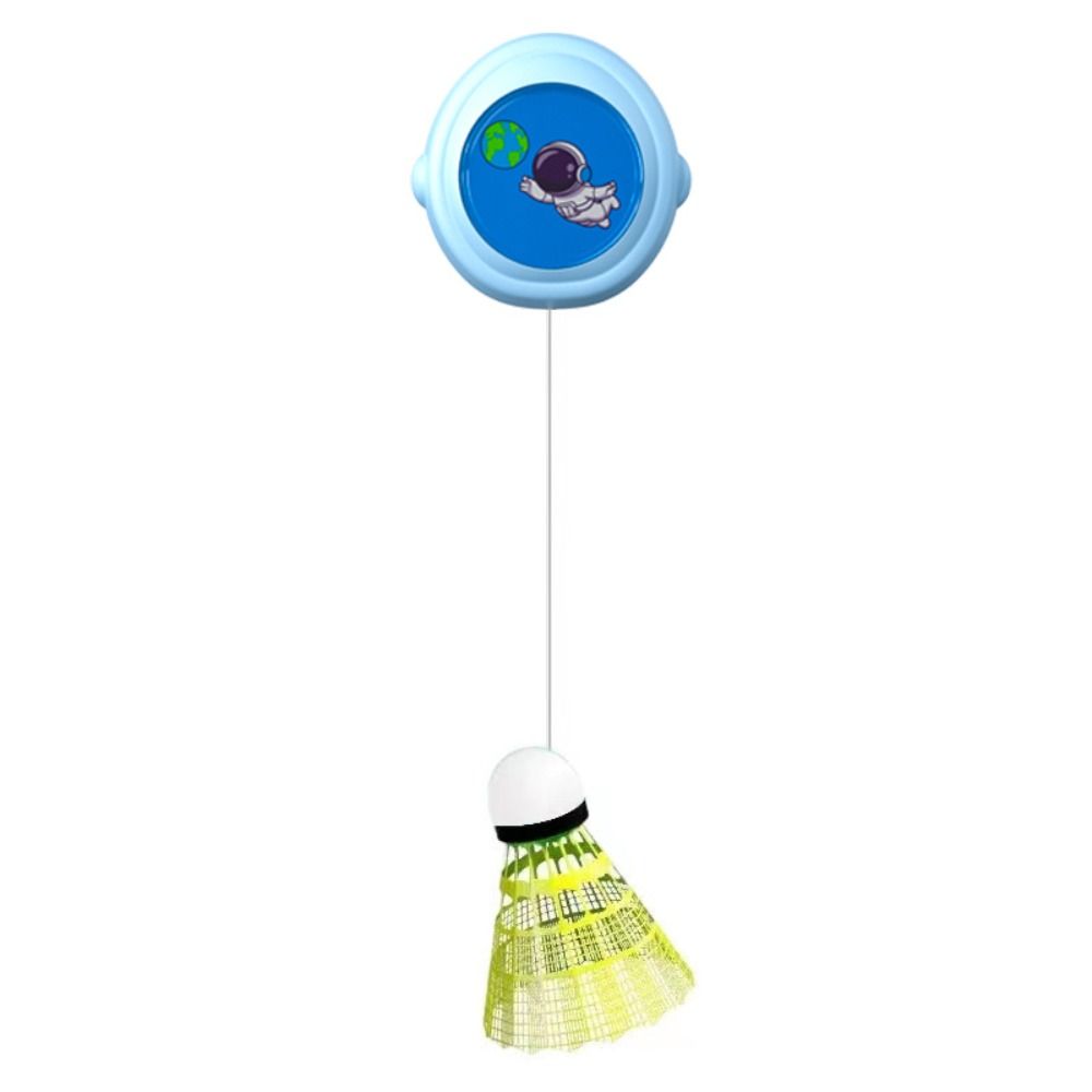 

1 Set Rebound Traininer Badminton Spin Self Training Shuttlecock Self Training Badminton Indoor blue-3 balls