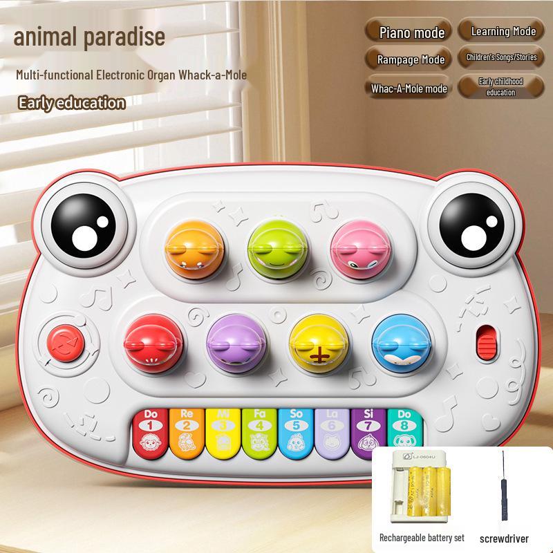 Téléphone et Piano Jouet Multifonctionnels pour Enfants avec Lumières et Musique pour l'Éducation Précoce
