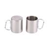 220/300Ml Camping Travel Stainless Steel Cup Carabiner Hook Handle Picnic Water Mug Outdoor Travel Hike Cup