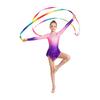 Kinder U-Rücken Langarm Glitzer-Leotard mit Farbverlauf und Rüschen-Schößchen für Rhythmische Gymnastik Tanzwettbewerb Bühne