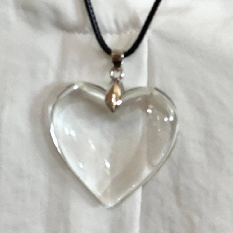 Heart Pendant Rope Necklace Minimalist Harajuku Unusual Neck Chain Jewelry