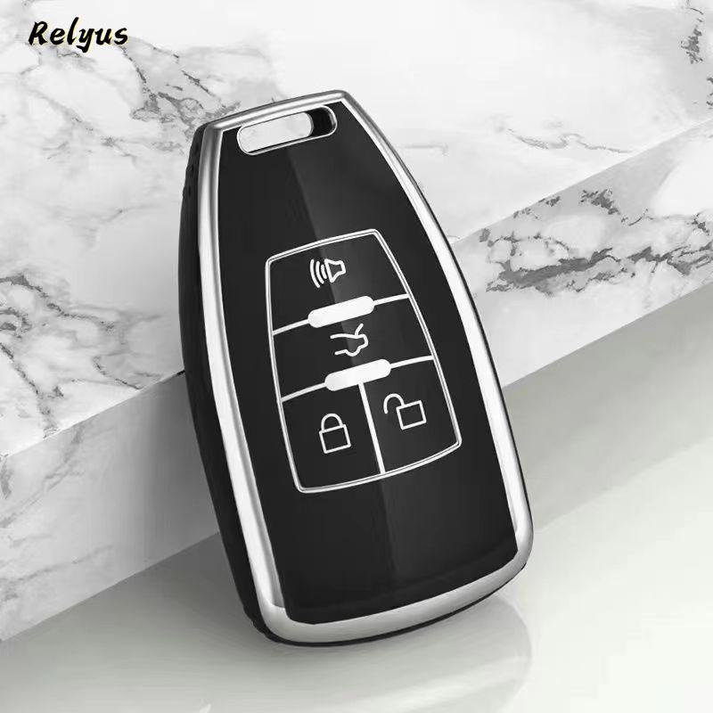 

Fashion Soft Tpu Car Key Cover Case Protection Shell Fob For Baic Senova X25 X35 X55 X65 D50 For Changhe Q25 Q35 A6 Accessories